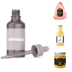 Rótulo Adesivo - Etiqueta - Ideal para Garrafas, Embalagens Lisas, Potes, Vidros e Frascos.