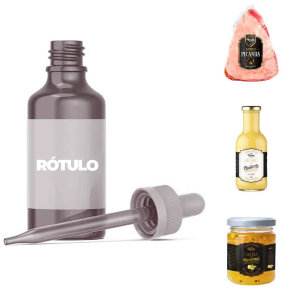 Rótulo Adesivo - Etiqueta - Ideal para Garrafas, Embalagens Lisas, Potes, Vidros e Frascos.