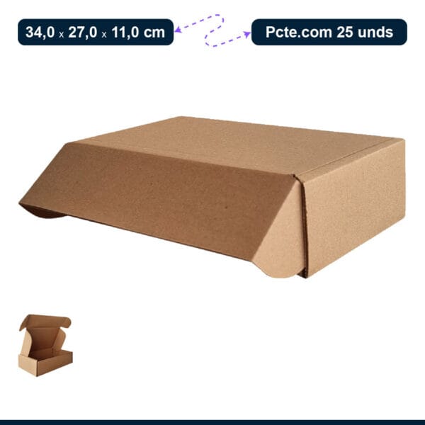 Caixa de papelão para Correio - 340x270x110 - Imagem 3