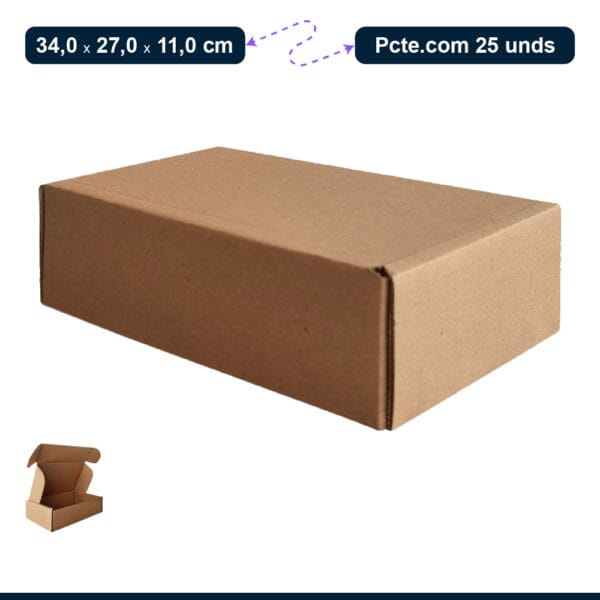Caixa de papelão para Correio - 340x270x110 - Imagem 4